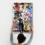 Wallity VFT-3028 Pintura Decorativa de Vidrio Templado Multicolor 70 x 110 cm